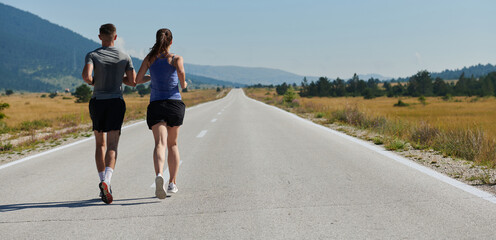 Dynamic Duo: Fitness-Ready Couple Embraces Confidence and Preparation for Upcoming Marathons