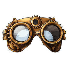 Steampunk Brille Illustration isoliert auf transparentem Hintergrund
