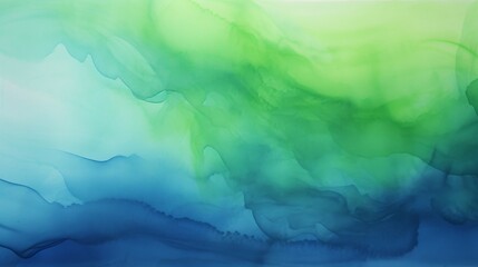 Fototapeta na wymiar Abstract ombre watercolor background with Deep blue, Steel gray, Neon green