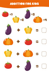 Mathematical educational game for children. Complete the series and fill in the missing numbers. Solve the equation.Educational cards for children.Addition up to 10.