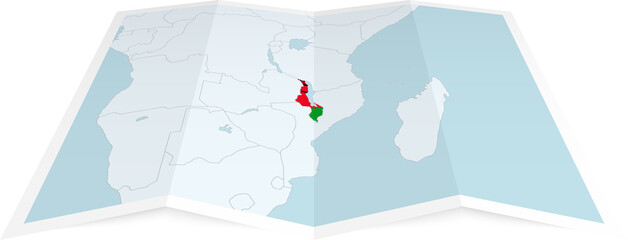 Fototapeta na wymiar Malawi map