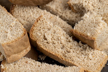 a loaf of dark rye sour bread in the kitchen