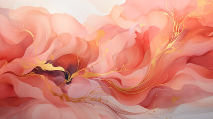 Abstract delicate color flamingo, decorated with elegance and style. Spring flowers. Generative AIArte com IA