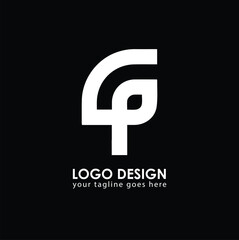 CP CP Logo Design, Creative Minimal Letter CP CP Monogram