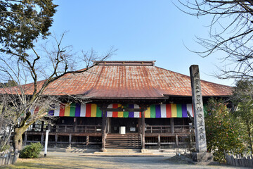 Fototapeta na wymiar 歴史のある寺、願興寺