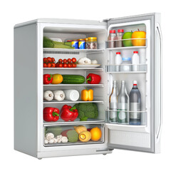 Refrigerator Isolation, Modern design fridge on white backdrop , transparent png cutout