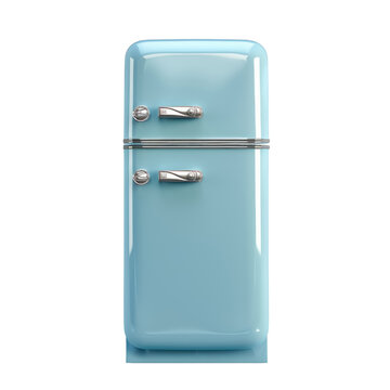 Refrigerator Isolation, Modern design fridge on white backdrop , transparent png cutout