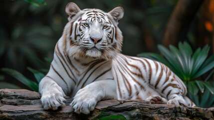 white bengal tiger in the wild