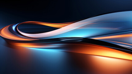 Color abstract curve color flow black background
