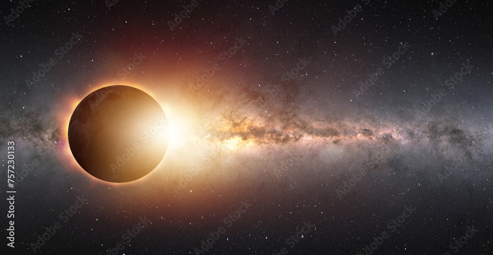Aufkleber solar eclipse 