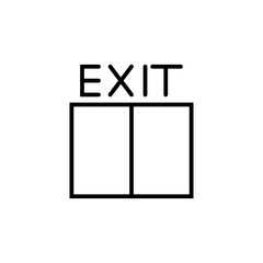exit line icon