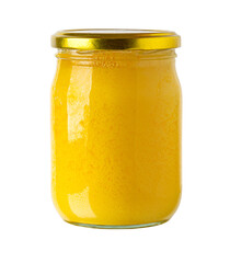 melted butter in a glass jar