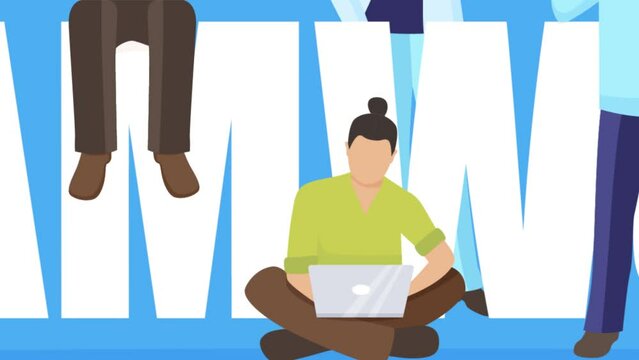 team working 2D animated video