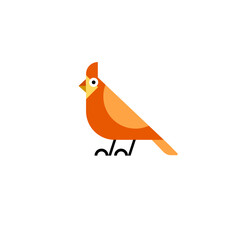 illustration vector graphic bird flat illustration for logo, icon, element, template, design, etc	