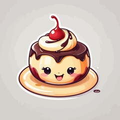 Cute Puding Logo Design Very Cool