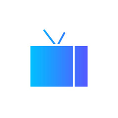 television gradient icon