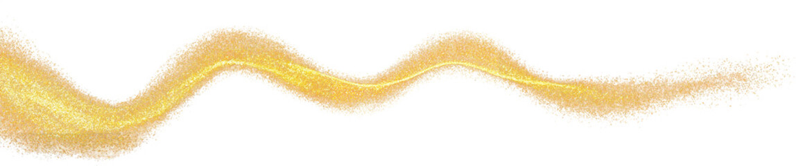 Gold glitter curve splatter magic shining sparking