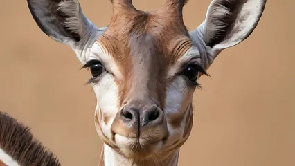 Plexiglas foto achterwand portrait of a giraffe © Ehtasham