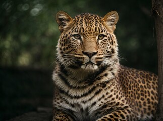 Fototapeta premium portrait of a leopard