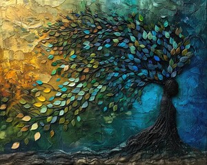 Illustrating the intimate connection between humans and nature, a profound artwork blends a human profile with the intricate branches of a tree, evoking a sense of unity and harmony.