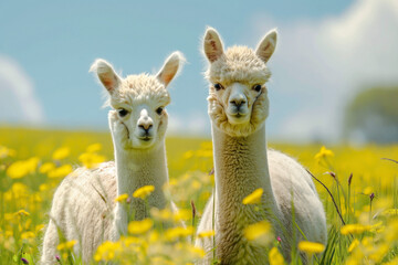 2 cute alpaca's in a meadow, ultra hd --ar 3:2 --style raw Job ID: 223988f7-3d29-4069-b326-de7b9013b2e3