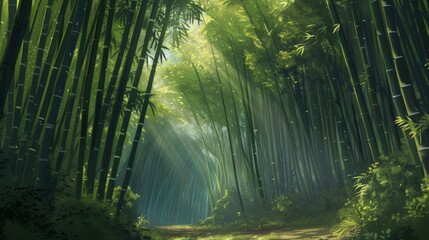 A Path Through a Bamboo Forest