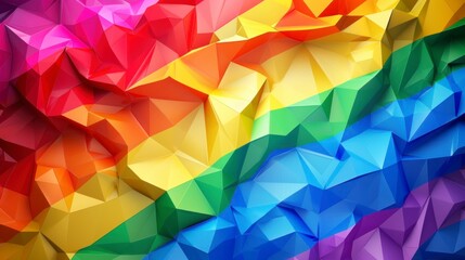 Obraz premium 3d relief of a painting with LGBT colors