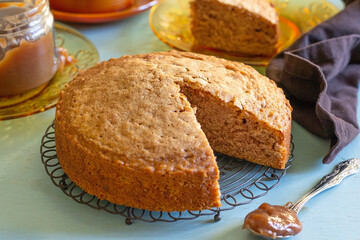 Sweet French moist chestnut cake fondant Ardechois - 757240134