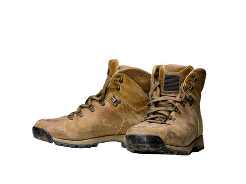 pair of hiking shoes