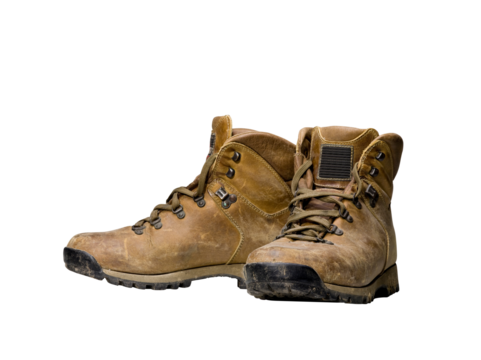 pair of hiking shoes
