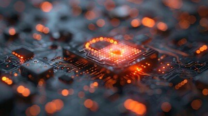 Abstract cybersecurity visualization, binary code and big data backdrop, padlock symbolizing protection, digital security essence, dusk AI Generative