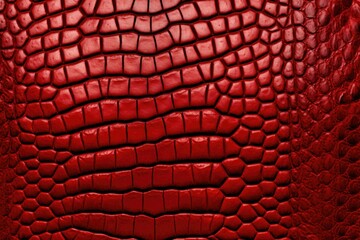 Vintage Red crocodile skin texture.