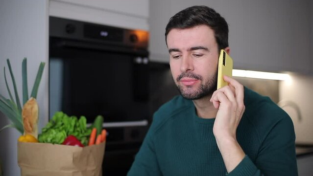 Man getting some information that gives him hope 