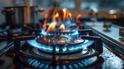 Flame Mastery - Gas stove precision well designed for versatile cooking applications