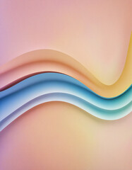 Abstract background with waves in orange and blue light colours