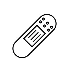 plaster icon vector template design flat and simple