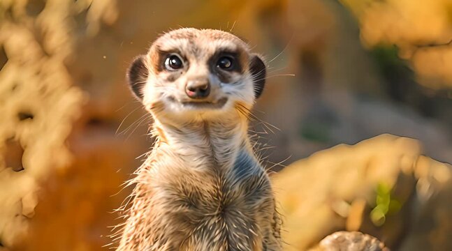 meerkat on a rock