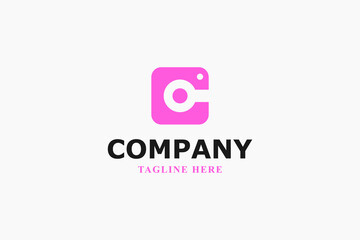 letter c and beauty camera modern logo