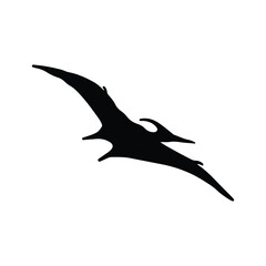 Dinosaur silhouettes vector illustration isolated on white background. Prehistoric animal vector silhouette. Black dinosaur silhouettes for kids.  © dapiyupi