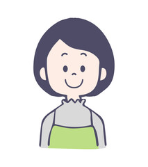 Obraz premium 笑顔の若い女性