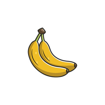 flat_logo_vector_isolated_banana_fruit_cartoon