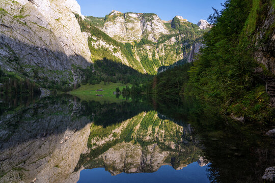 View of Lake Obersee in Berchtesgaden