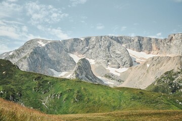 Beautiful mountain landscape in the Caucasus mountains. Summer time of the year