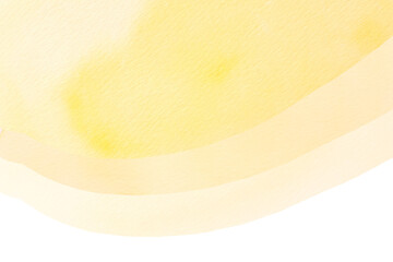 水彩で描いたレモンイエローの背景フレーム
