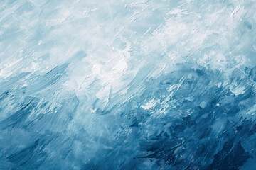 Blue and Grey Abstract Art Painting background. Painting Blue Sea.