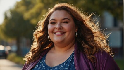 young plus size girl