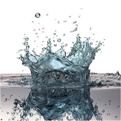 リアルで躍動的な水の塊　素材