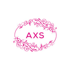 AXS  logo design template vector. AXS Business abstract connection vector logo. AXS icon circle logotype.
