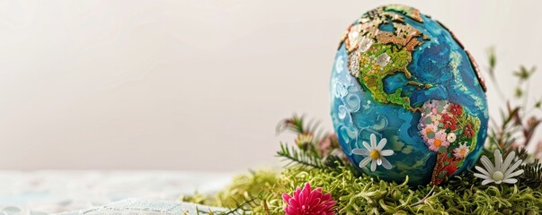 Celebrating Global Unity this Easter: An Egg-ceptional Globe Decoration Highlighting Earth's Splendor