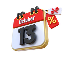 13 October Flash sale. Special big sale offer.
